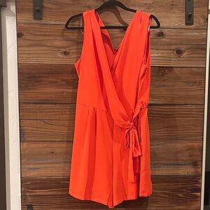 Emma & Michele Bold Orange Romper